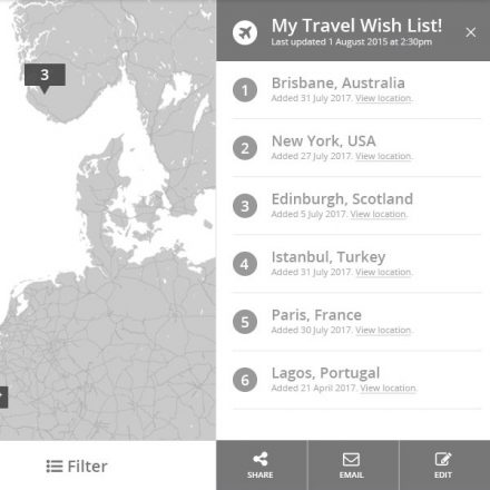 Travel Wish List App